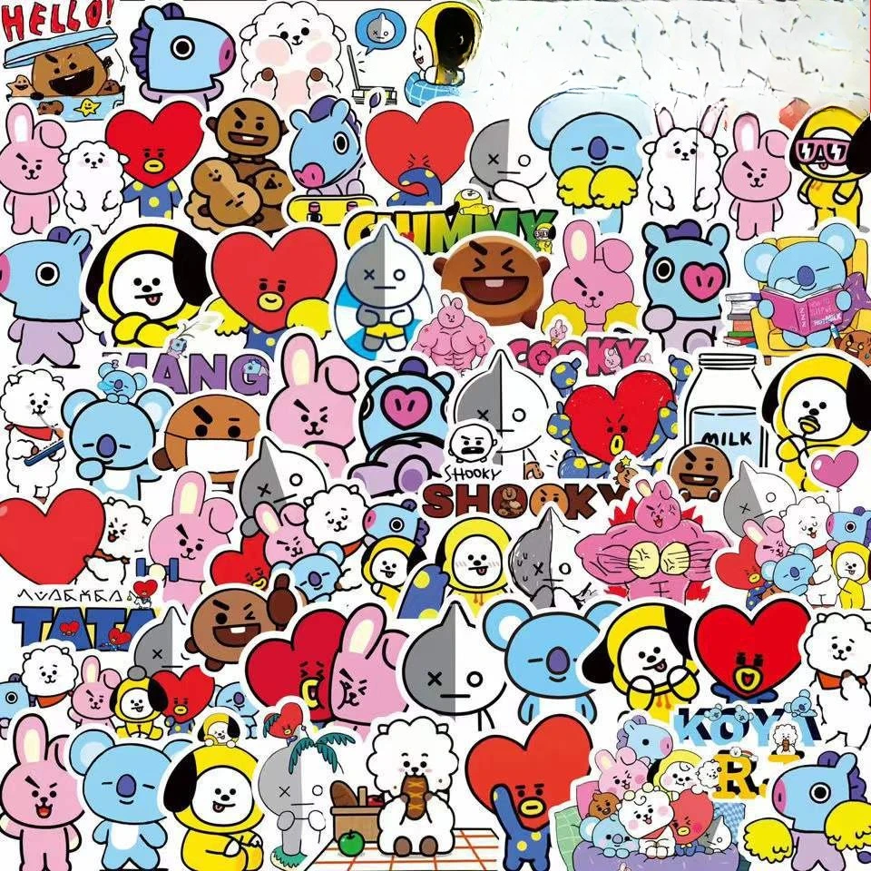 Kawaii BT21 Stickers Koffers L - Evoker Cosplay Prop recensie en prijs